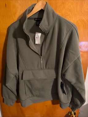 Green Cargo Hoodie Womens Large Love Mood